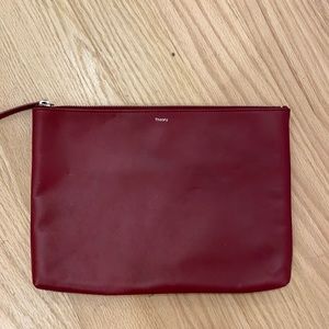 Theory Clutch, Red, 13” x 9.5”